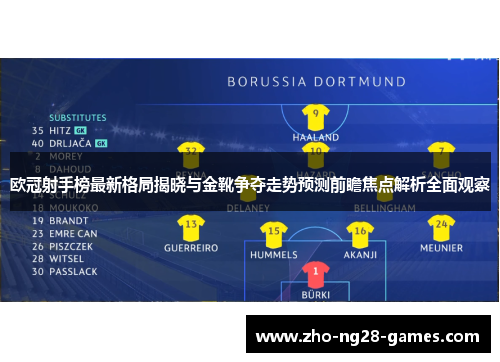 欧冠射手榜最新格局揭晓与金靴争夺走势预测前瞻焦点解析全面观察